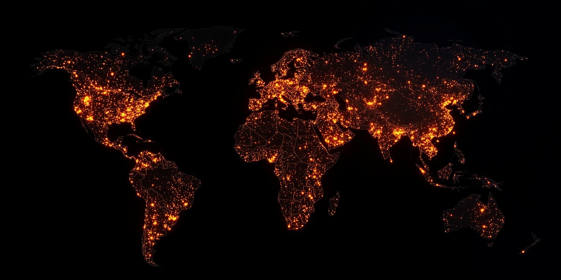 Global operations map